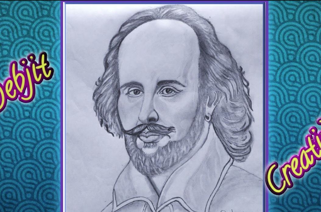 How to Draw William Shakespeare Step by Step