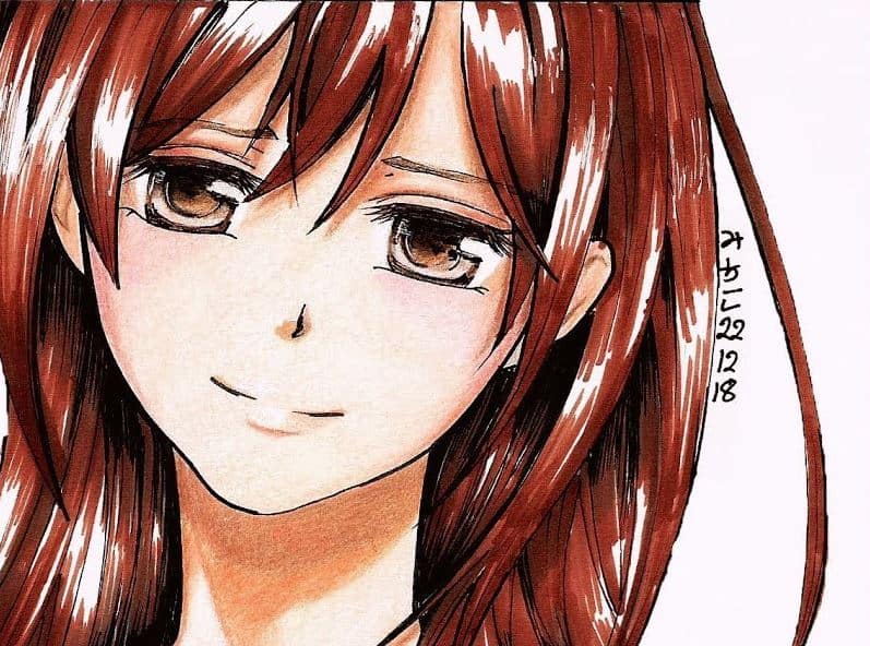 Anime Girl face Drawing || Yuki Cross