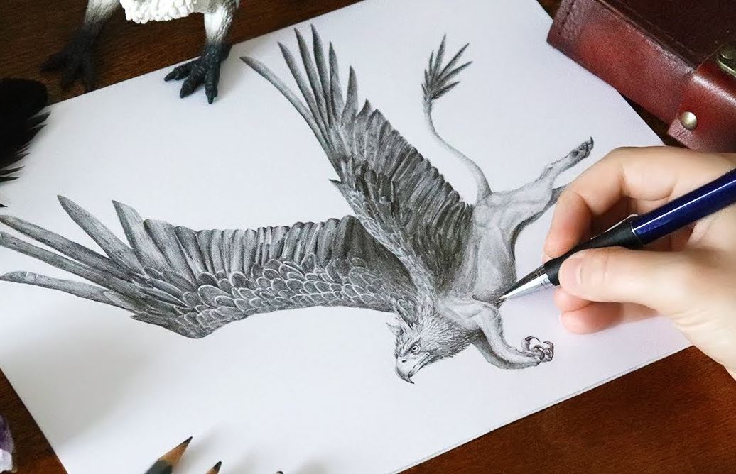 How To Draw A Griffin (Gryphon) Step by Step