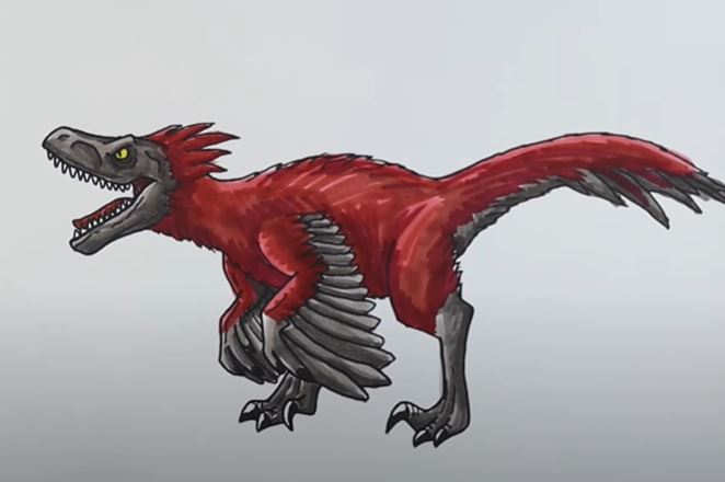 How To Draw A Raptor (Dinosaur) Step by Step