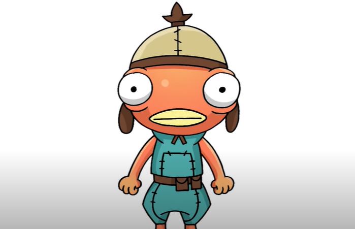 How to Draw Fishstick from Fortnite Step by Step