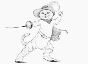 How to Draw Puss in Boots