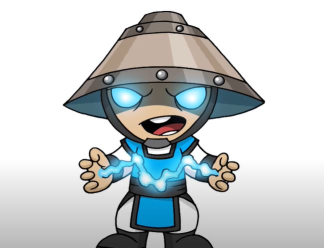 How to Draw Raiden from Mortal Kombat