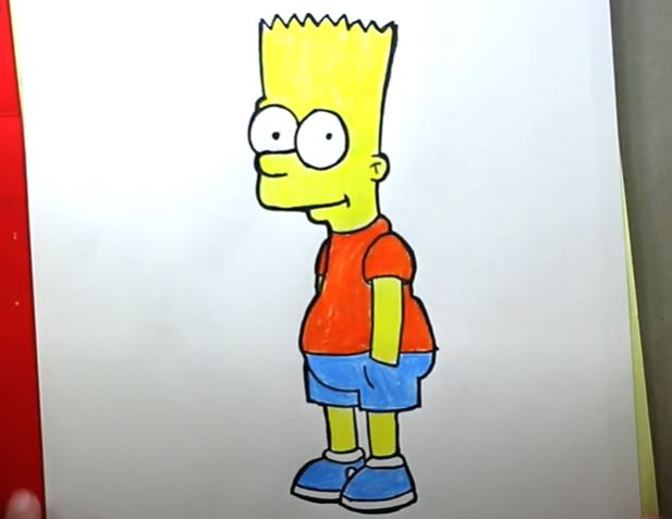 Bart Simpson Drawing Step by Step Tutorial