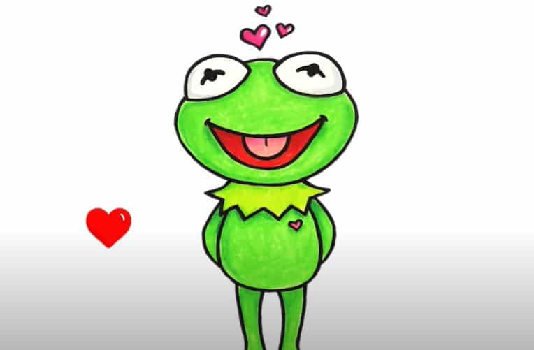 Kermit The Frog Drawing easy Step by Step