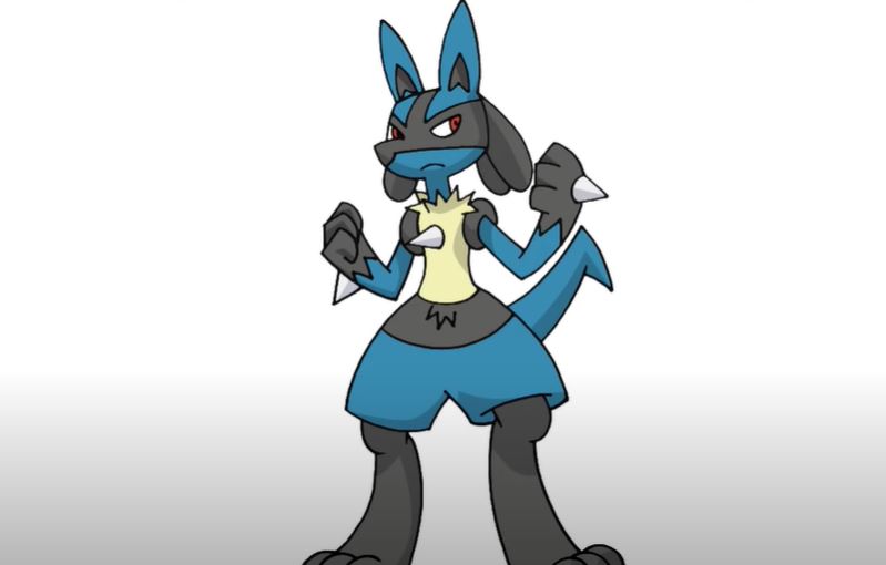 Lucario Pokemon Drawing Step by Step Tutorial