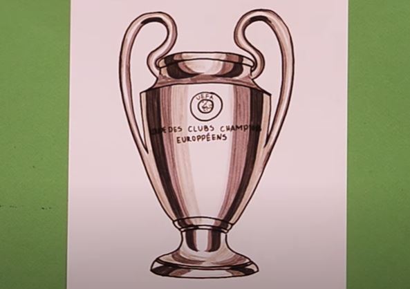 Trophy Drawing Step by Step Tutorial