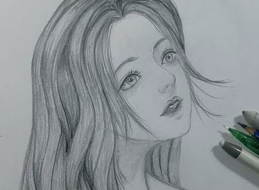 Beautiful Girl Drawing Step by Step: Tutorial