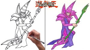 Dark Magician from Yugioh Drawing