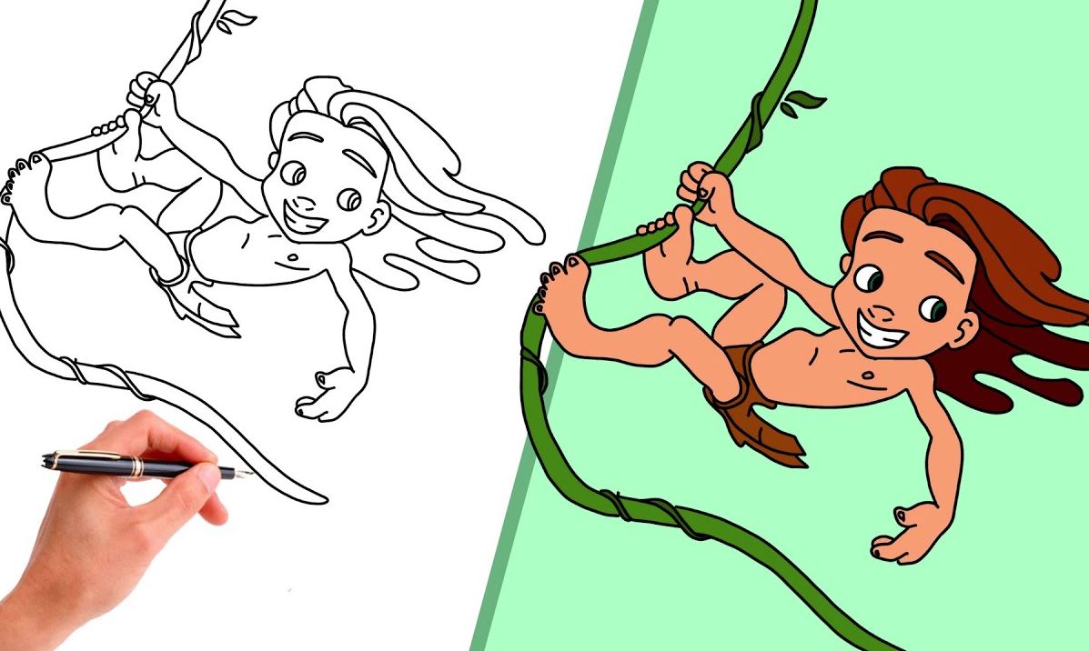 How To Draw Tarzan Step by Step
