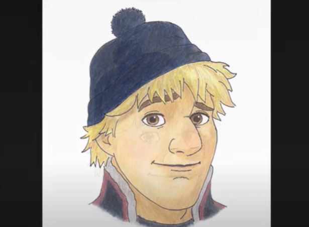 How to Draw Kristoff from Frozen Step by Step