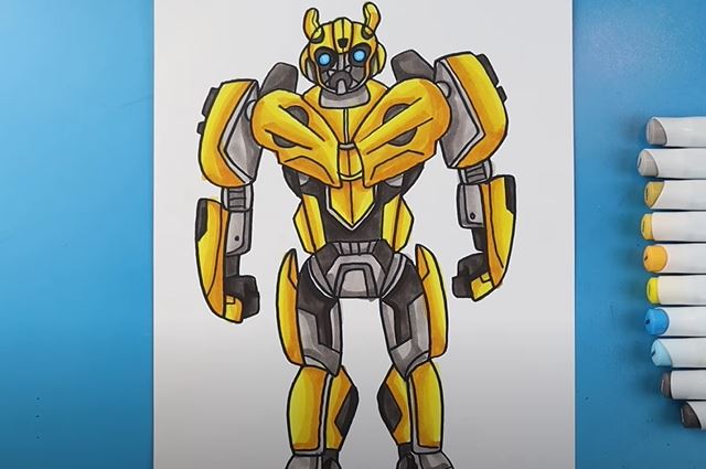 Bumblebee Drawing Step by Step || Bumblebee Transformer