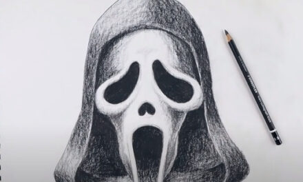 How To Draw Ghostface Step by Step