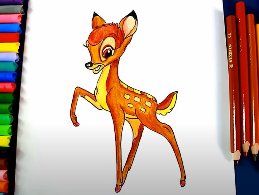 How to Draw Bambi Step by Step