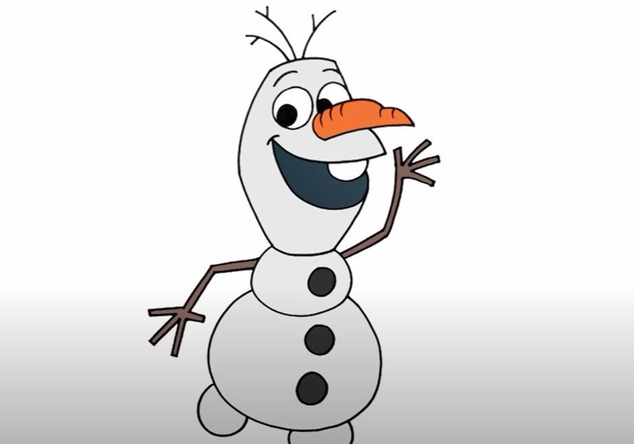 How to Draw Olaf from Frozen