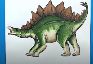 How to Draw a Stegosaurus