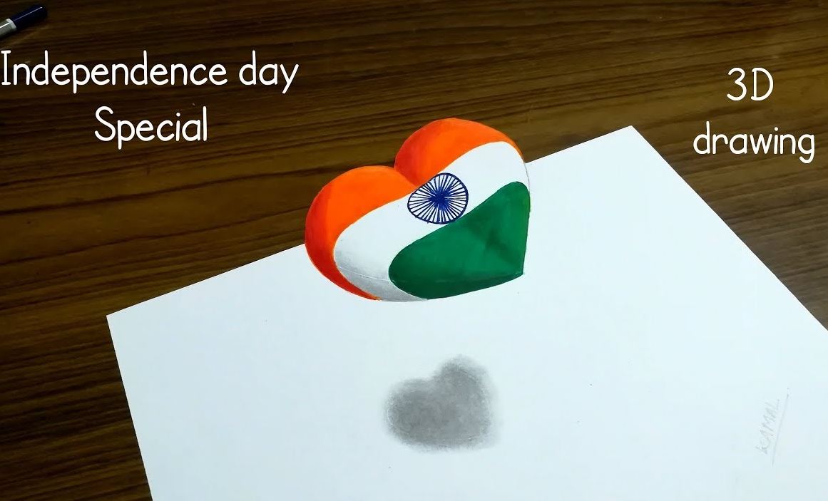 How to draw Independence Day INDIA Step by Step
