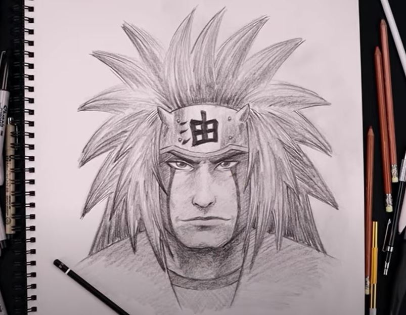 How to draw Jiraiya Step by Step || Naruto Sketch Tutorial