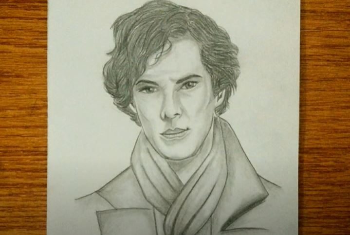 How to draw Sherlock Holmes Step by Step