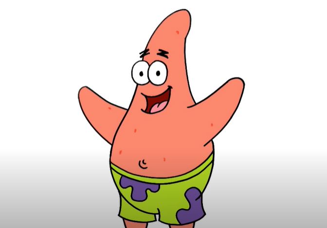 Patrick Star from Spongebob Squarepants Drawing