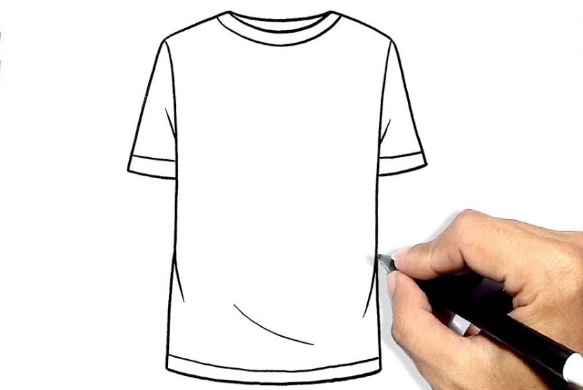 How to draw A T-Shirt Step by Step