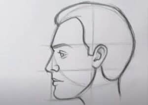 How to Draw a Face Looking to the Side