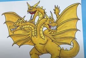 How to Draw King Gidorah
