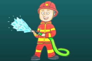 How to Draw a Firefighter