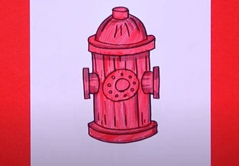 How to draw a Fire Hydrant Step by Step