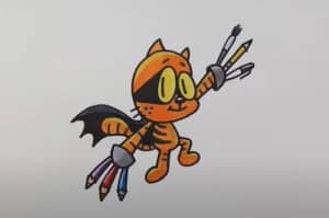 How to Draw Cat Kid from Dogman