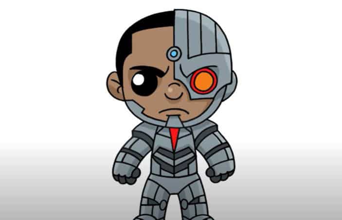 How to Draw Cyborg from Justice League