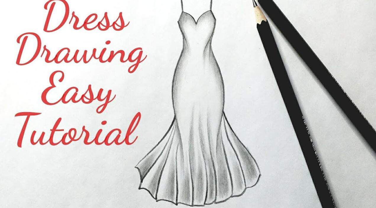 How to Draw a Wedding Dress Step by Step