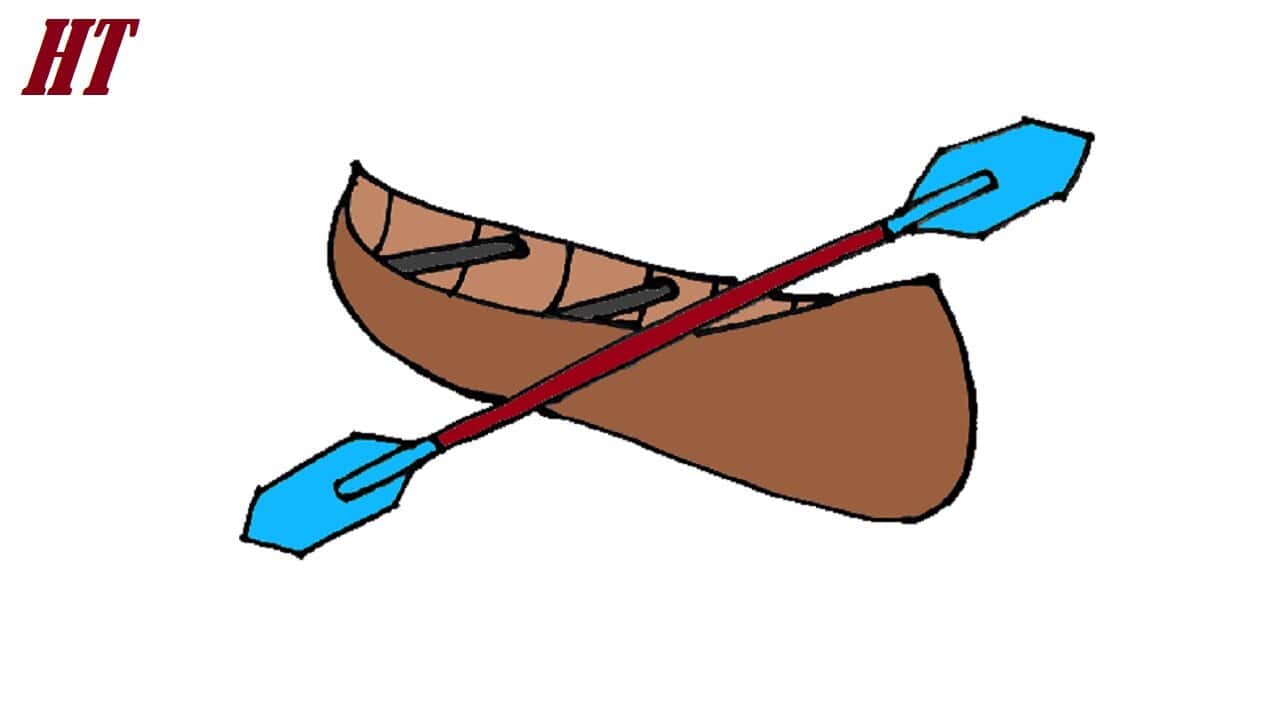 How to draw a Canoe Step by Step
