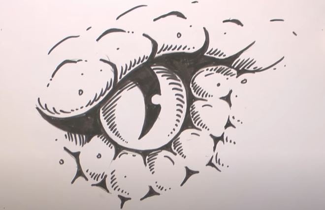 How to Draw a Snake Eye Step by Step