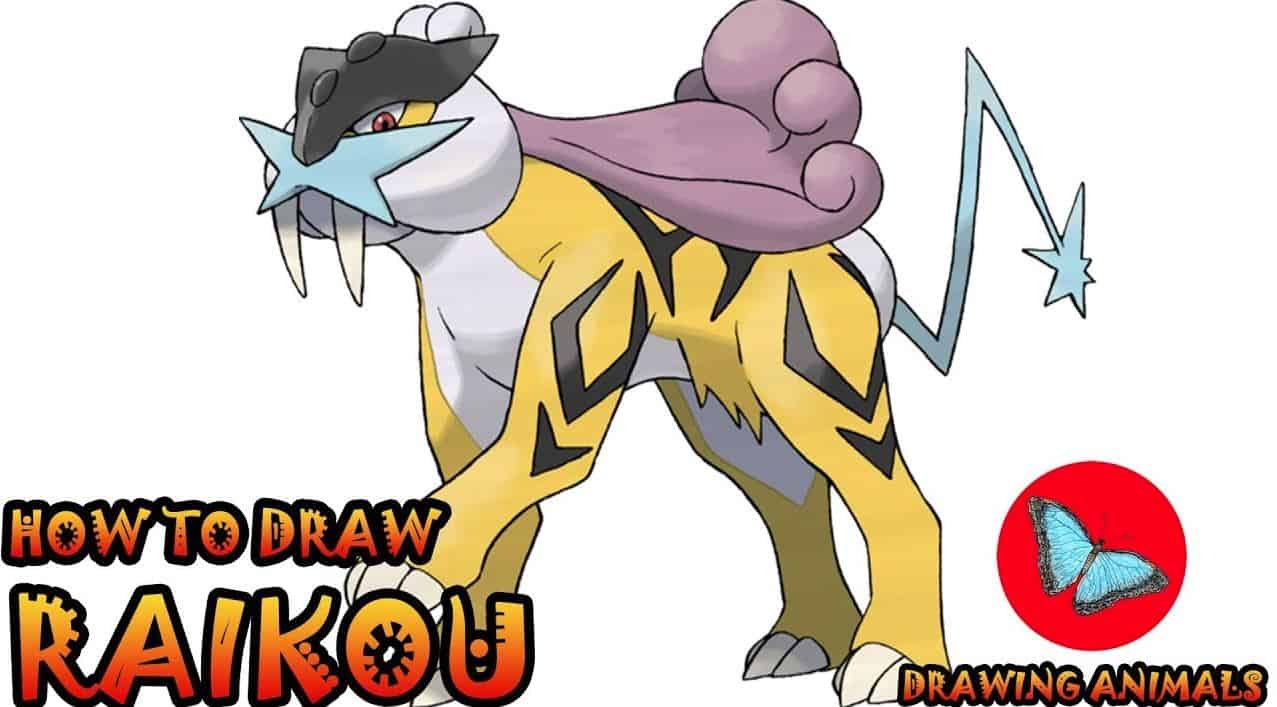 How to Draw Raikou Pokemon