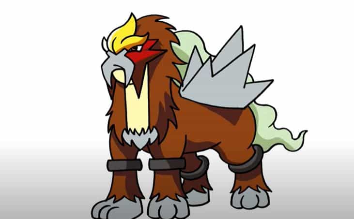 How to Draw Entei Pokemon
