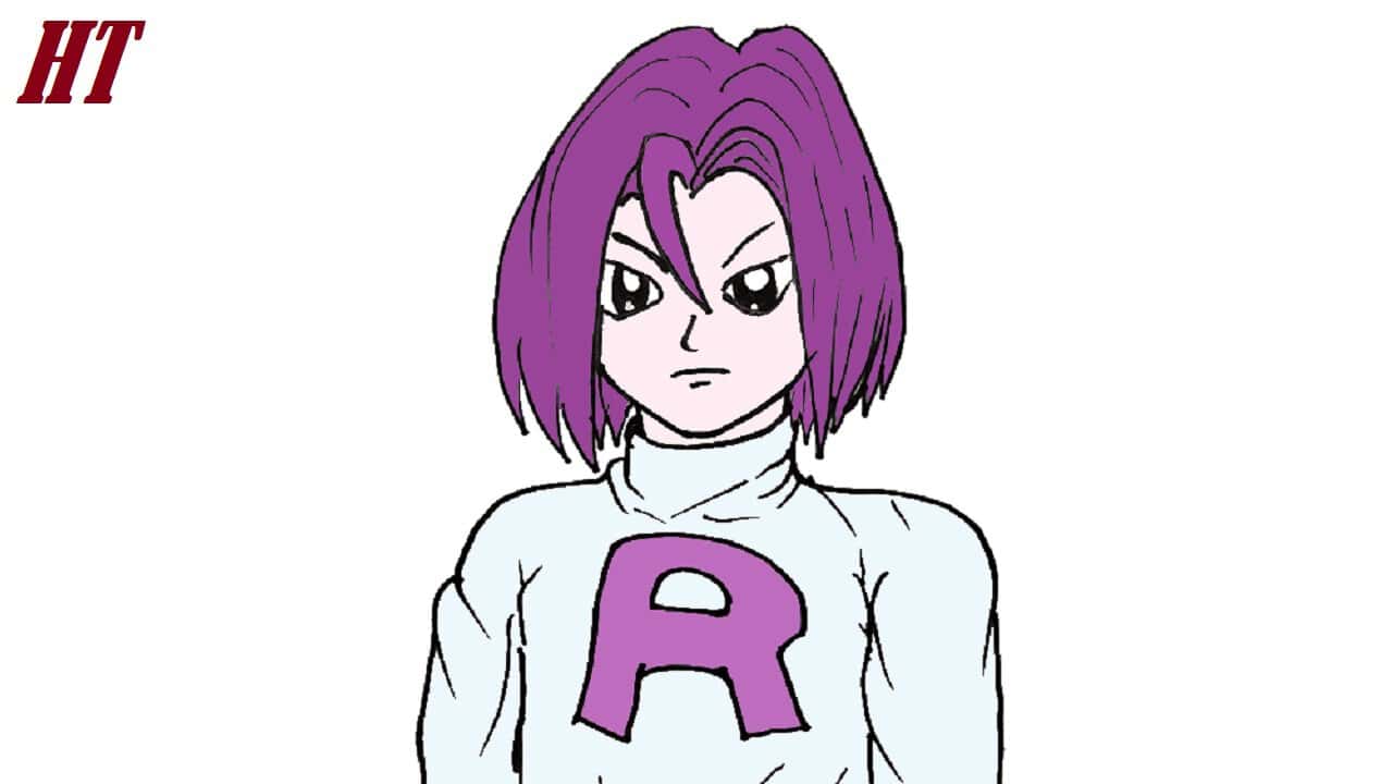 How To Draw James from Pokemon Step by Step
