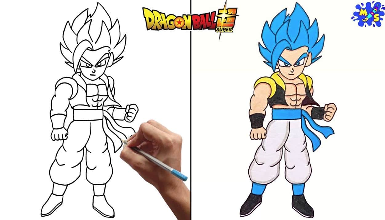 How to Draw Gogeta Super Saiyan from Dragon Ball