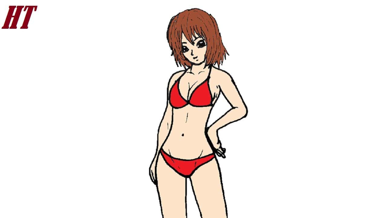 How to draw a Bikini Girl Step by Step