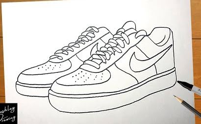How to draw Basketball Shoes Step by Step