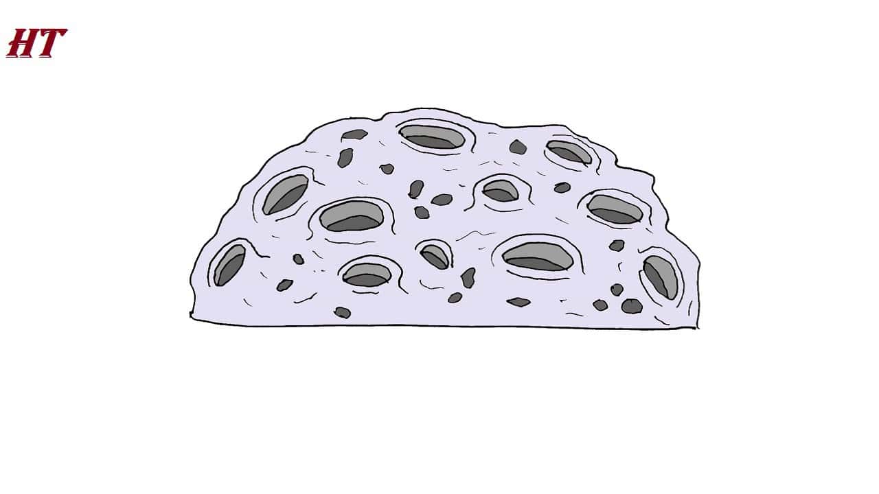 How to Draw Moon Craters Step by Step