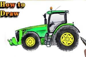 How to Draw a John Deere Tractor