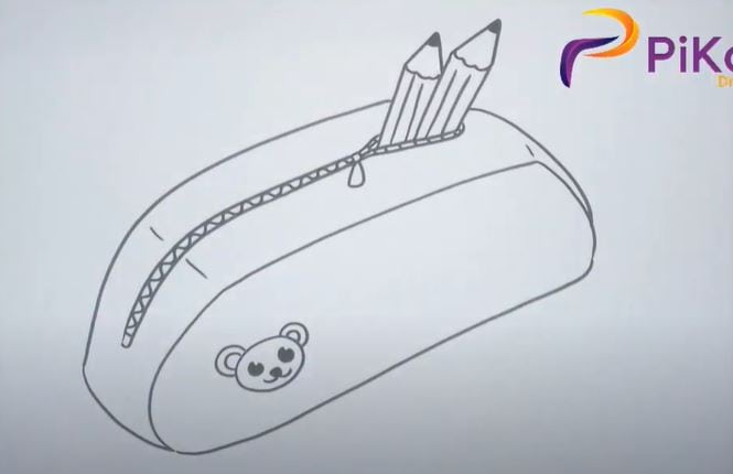 How to draw a Pencil Case Step by Step
