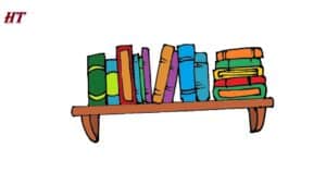 How to Draw a Bookshelf