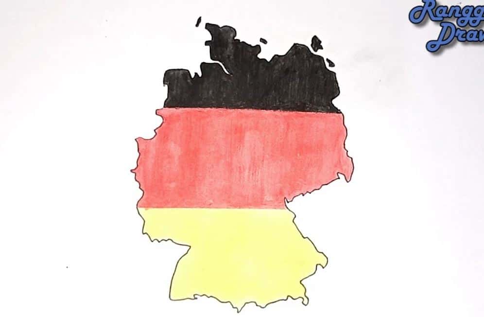 How to draw Germany (map) Step by Step