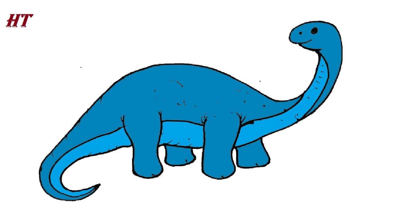 How to Draw a Brontosaurus Step by Step