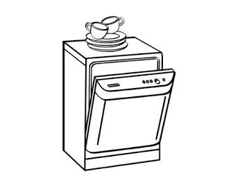 How to Draw a Dishwasher Step by Step