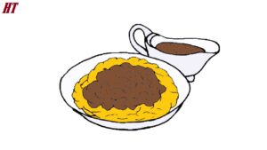 How to Draw Mashed Potatoes