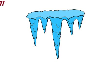 How to Draw Icicles step by step