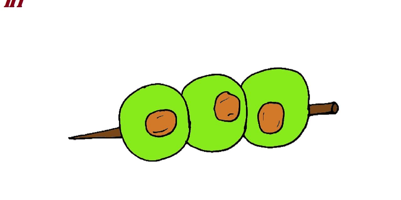How to Draw an Olive step by step